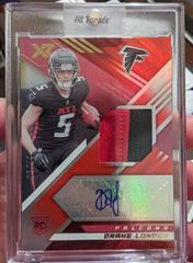 Drake London [Red] #RSA-DL Football Cards 2022 Panini XR Rookie Swatch Autographs Prices