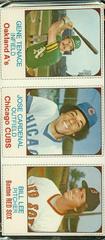 Cardenal, Lee, Tenace [Hand Cut Panel] Baseball Cards 1975 Hostess Prices