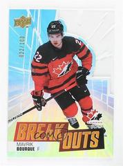 Mavrik Bourque Hockey Cards 2022 Upper Deck Team Canada Juniors Breakouts Prices