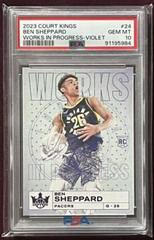 Ben Sheppard [Violet] #24 Basketball Cards 2023 Panini Court Kings Works in Progress Prices