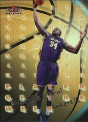 Shaquille O'Neal Basketball Cards 2000 Fleer Mystique Player of the Week Prices