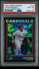 Yadier Molina [Black Refractor] Baseball Cards 2004 Topps Chrome Prices