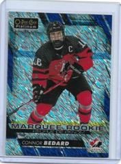 Connor Bedard [Blue Traxx] Hockey Cards 2023 O-Pee-Chee Platinum Preview Prices