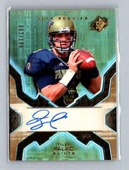 Tyler Palko [Autograph Gold] Football Cards 2007 Spx Prices