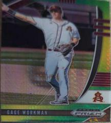 Gage Workman [Green & Yellow Hyper] Baseball Cards 2020 Panini Prizm Draft Picks Prices