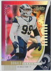 Aaron Donald [Spectrum Red] #90 Football Cards 2019 Panini Absolute Prices