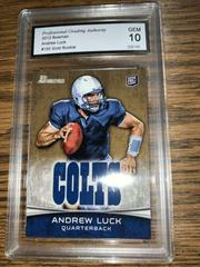 Andrew Luck [Holding Ball Gold] #150 Football Cards 2012 Bowman Prices