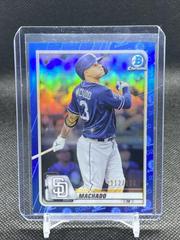 Manny Machado [Blue Refractor] #2 Baseball Cards 2020 Bowman Chrome Prices