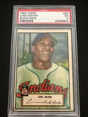 Luke Easter [Black Back] #24 Baseball Cards 1952 Topps Prices