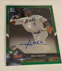 Amed Rosario [Green Refractor] Baseball Cards 2018 Bowman Chrome Rookie Autographs Prices