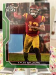 Caleb Williams [Green] #B1-2 Football Cards 2023 Leaf Draft V1 Prices