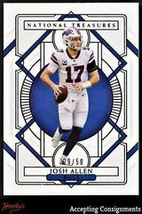 Josh Allen [Purple] Football Cards 2020 Panini National Treasures Prices