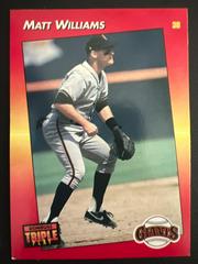 Matt Williams #4 Baseball Cards 1992 Panini Donruss Triple Play Prices