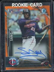 Miguel Sano [Orange Refractor] Baseball Cards 2016 Bowman Chrome Rookie Autographs Prices