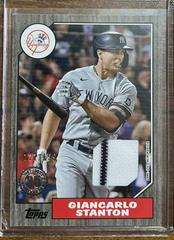 Giancarlo Stanton [Black] #87BR-GS Baseball Cards 2022 Topps 1987 Series 2 Relics Prices