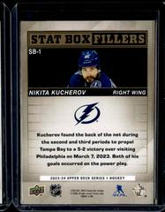Nikita Kucherov [Gold] Hockey Cards 2023 Upper Deck Stat Box Fillers Prices