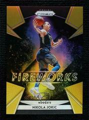 Nikola Jokic [Gold Prizm] Basketball Cards 2018 Panini Prizm Fireworks Prices