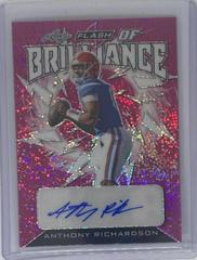 Anthony Richardson [Metalized Sparkles Pink] #FB-AR1 Football Cards 2022 Leaf Flash of Brilliance Autographs Prices