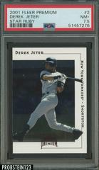 Derek Jeter [Star Ruby] #2 Baseball Cards 2001 Fleer Premium Prices