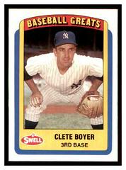 Clete Boyer #102 Baseball Cards 1990 Swell Greats Prices