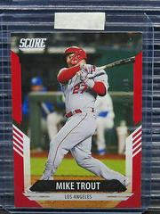 Mike Trout [Red] #9 Baseball Cards 2021 Panini Chronicles Score Prices