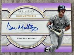 Don Mattingly [Purple] Baseball Cards 2022 Topps Definitive Legendary Autograph Collection Prices