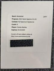 Charles Barkley #FSS-CBA Basketball Cards 2021 Panini Spectra Full Spectrum Signatures Prices