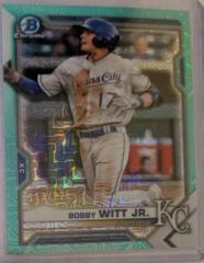 Bobby Witt Jr. [Aqua Refractor] Baseball Cards 2021 Bowman Chrome Prospects Prices