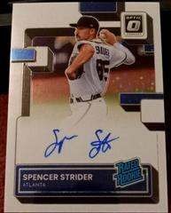 Spencer Strider [Silver Stars] #RRS-SS Baseball Cards 2022 Panini Donruss Optic Rated Rookie Signatures Prices