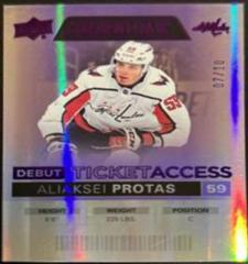 Aliaksei Protas [Purple] #73 Hockey Cards 2021 Upper Deck Credentials Prices
