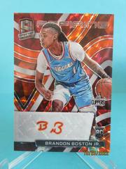 Brandon Boston Jr. [Orange] Basketball Cards 2021 Panini Spectra Aspiring Autographs Prices