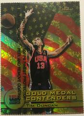 Tim Duncan [Gold Refractor] Basketball Cards 1999 Finest Prices