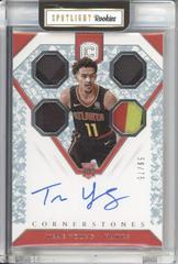 Trae Young [Rookie Autograph Relics Crystal] Basketball Cards 2018 Panini Cornerstones Prices