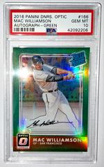 Mac Williamson [Autograph Green] Baseball Cards 2016 Panini Donruss Optic Prices
