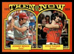 Kyle Tucker / Johnny Bench #TAN-10 Baseball Cards 2024 Topps Heritage Then and Now Prices