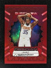 Kevin Durant [Red Flood] #8 Basketball Cards 2022 Panini Obsidian Supernova Prices
