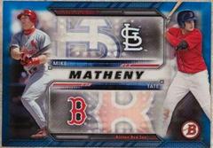 Mike Matheny, Tate Matheny [Blue] #FT-M Baseball Cards 2016 Bowman Family Tree Prices