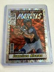 Francisco Alvarez [Silver] #M1 Baseball Cards 2023 Panini Donruss Marvels Prices