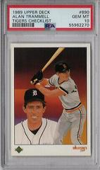 Alan Trammell [Tigers Checklist] #690 Baseball Cards 1989 Upper Deck Prices