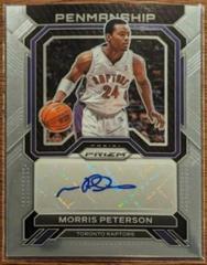 Morris Peterson #PNM-MPE Basketball Cards 2022 Panini Prizm Penmanship Autographs Prices