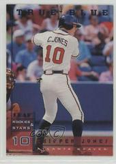 Chipper Jones [True Blue] #32 Baseball Cards 1998 Leaf Rookies & Stars Prices