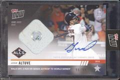 Jose Altuve [Autograph Base Relic] #1035B Baseball Cards 2019 Topps Now Prices