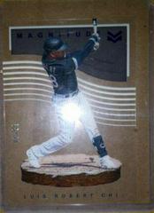 Luis Robert [Blue] #49 Baseball Cards 2021 Panini Chronicles Magnitude Prices