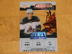 Dylan Guenther #DTA-DG Hockey Cards 2022 Upper Deck Credentials Acetate Debut Ticket Access Prices