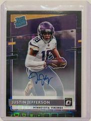Justin Jefferson [Autograph Black Pandora] #163 Football Cards 2020 Panini Donruss Optic Prices