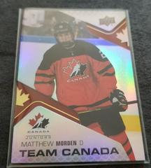 Matthew Morden #CA-25 Hockey Cards 2022 Upper Deck Team Canada Juniors Acetates Prices