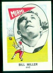 Bill Miller #175 Football Cards 1961 NU Card Prices