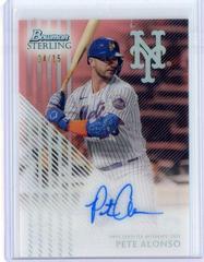 Pete Alonso [Rose Gold] #STA-PA Baseball Cards 2022 Bowman Sterling Tek Autographs Prices