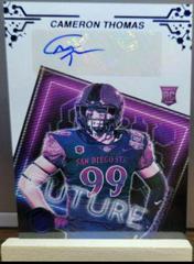 Cameron Thomas [Blue] #FS-CT Football Cards 2022 Panini Elements Future Signs Autographs Prices