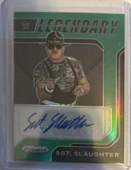 Sgt. Slaughter [Green Prizm] #LS-SLT Wrestling Cards 2022 Panini Prizm WWE Legendary Signatures Prices
